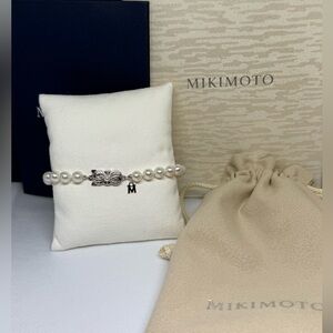 Mikimoto White Pearl Bracelet 18k 7.5” NEW